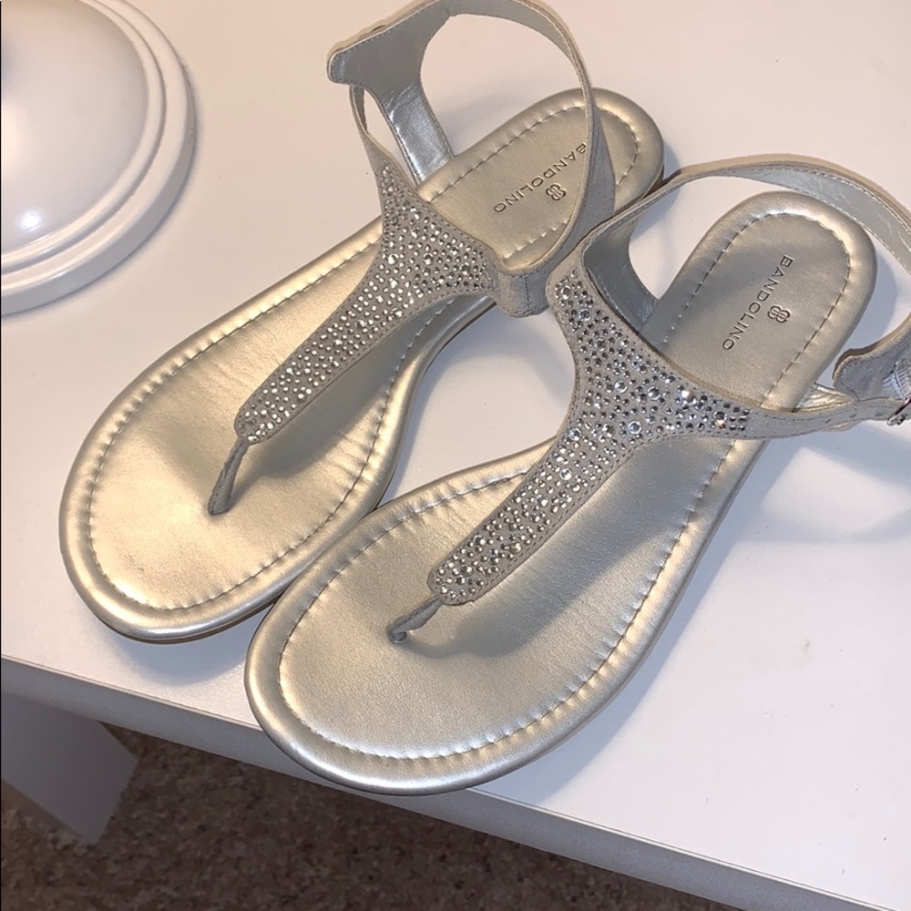 Bandolino sandals with crystal detail